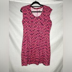 Title Nine Espinoage Dream Dress‎ sz L Peony Pink Athleisure Outdoor Gorpcore